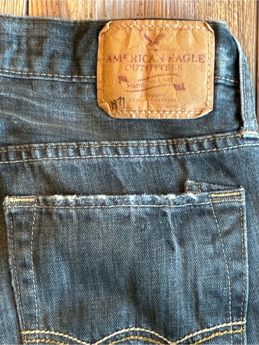 American Eagle Outfitters Men’s Dark Blue Straight Jeans - Picture 12 of 14